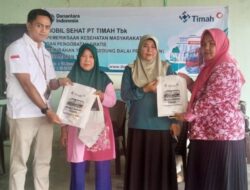 PT TIMAH Tbk Hadirkan Pelayanan Kesehatan Gratis dan Berikan Makanan Tambahan Bagi Masyarakat di Karimun