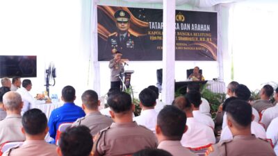 Kunker ke Polres Bangka Barat, Kapolda Tegaskan ke Anggota Beri Pelayanan Terbaik Kepada Masyarakat