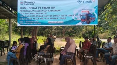 Mobil Sehat PT TIMAH Hadir di Teluk Uma, Warga Antusias Dapatkan Layanan Kesehatan Gratis