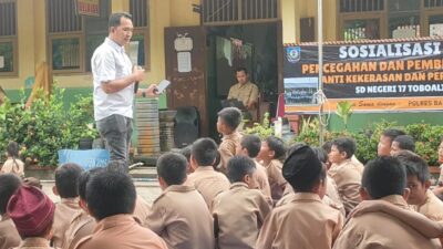 Ciptakan Lingkungan Sekolah Aman, Unit PPA Polres Basel Sosialisasi Antibullying di SDN 17 Toboali