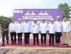 Peletakan Batu Pertama Pembangunan Kantor Kadin Babel, Gubernur Hidayat Arsani Harap Jadi Sirkulasi Informasi Perdagangan