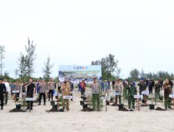 Polda Babel Rehabilitasi Lahan Eks Tambang, Tanam Ribuan Pohon di Air Anyir