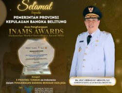 Pemprov Babel Raih INAMS Award, Bukti Keberhasilan Pengawasan Pasar di Era Gubernur Hidayat Arsani