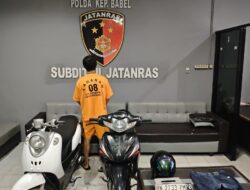 Polda Babel Tangkap Pencuri Motor Milik Pabrik Es di Pangkalpinang, Pelaku Ternyata Mantan Karyawan Korban