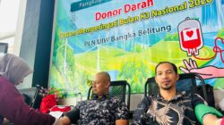 PLN Babel Gelar Donor Darah Peringati Bulan K3 Nasional 2026 : Setetes Darah Sangat Berharga bagi Nyawa Manusia