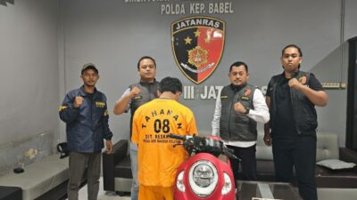 Residivis Remaja Diciduk Jatanras Polda Babel Usai Gasak Motor Warga Bangka Tengah