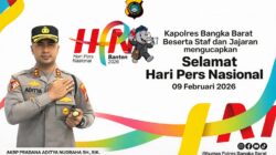 HPN 2026, Kapolres Bangka Barat Sebut Pers Jembatan Penting Informasi Polri