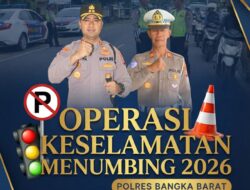 Polres Bangka Barat Gelar Operasi Keselamatan Menumbing 2026, Kapolres Imbau Warga Tertib Berlalu Lintas