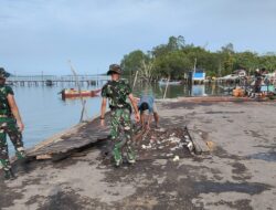 Semangat TMMD ke-127, TNI Bersama Masyarakat Desa Penutuk Bergerak Jaga Lingkungan Lewat Karya Bakti