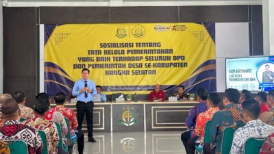Kejari Bangka Selatan Sosialisasikan Good Governance ke OPD dan Pemdes 
