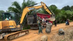 Perlancar Drainase, 10 Titik Gorong-gorong Beton Dibangun TMMD di Desa Penutuk