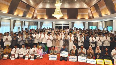 Ramadan Penuh Kepedulian, Forkopimda Babel dan Baznas Salurkan Santunan